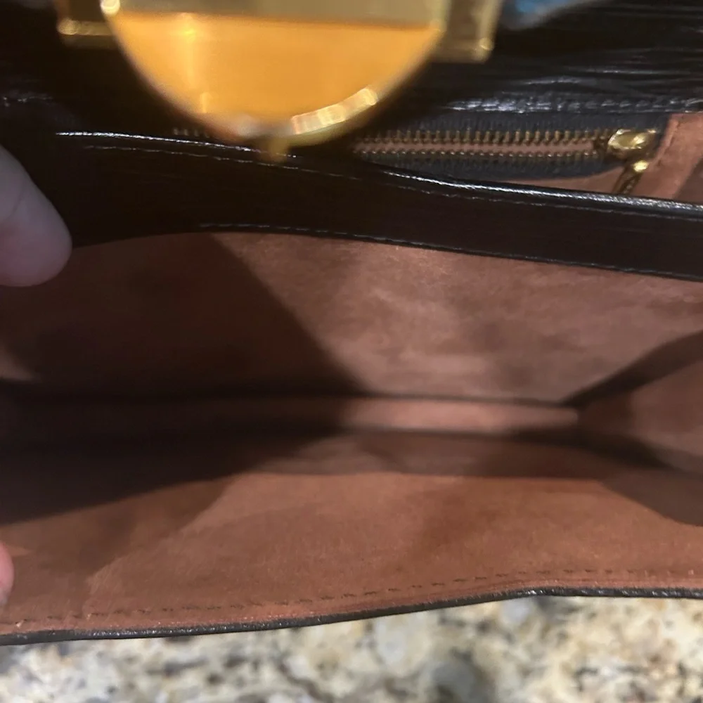 Gianne Versace Black Clutch with Gold Accents with coa - Picture 10 of 12